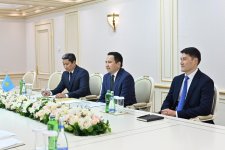 Azərbaycan və Qazaxıstan əməkdaşlığın genişləndirilməsi istiqamətində görülən işləri müzakirə edib (FOTO)