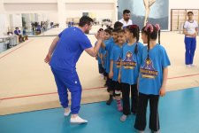 Uşaqlar üçün “İdman gimnastikadan başlayır" estafet yarışları keçirilib (FOTO)