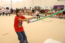 Uşaqlar üçün “İdman gimnastikadan başlayır" estafet yarışları keçirilib (FOTO)