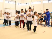 Uşaqlar üçün “İdman gimnastikadan başlayır" estafet yarışları keçirilib (FOTO)