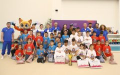 Uşaqlar üçün “İdman gimnastikadan başlayır" estafet yarışları keçirilib (FOTO)